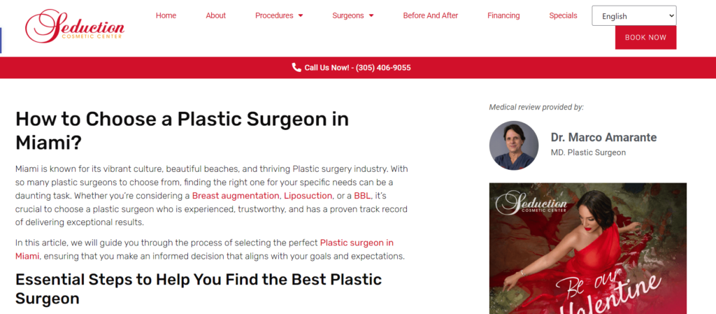 middle of funnel content for plastic surgeons