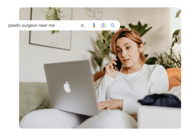 Women in nyc Searching for 'plastic surgeon near me' on google and calling to plastic surgeons